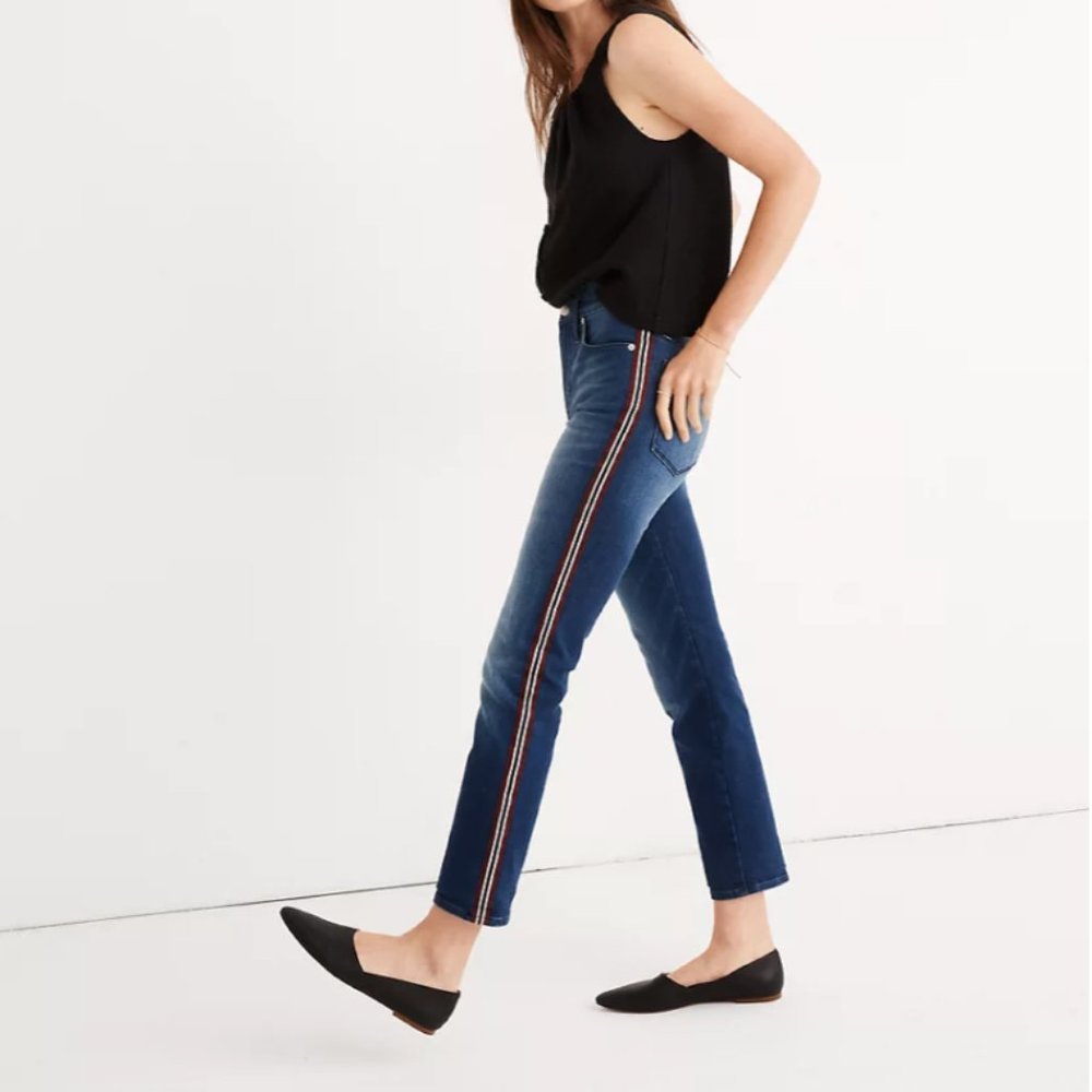Madewell Stovepipe Ribbon Tux Stripe Jean
